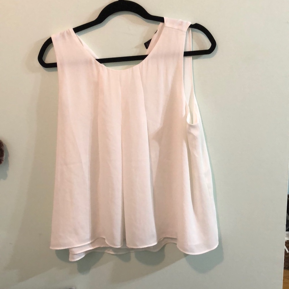 White flowy tank